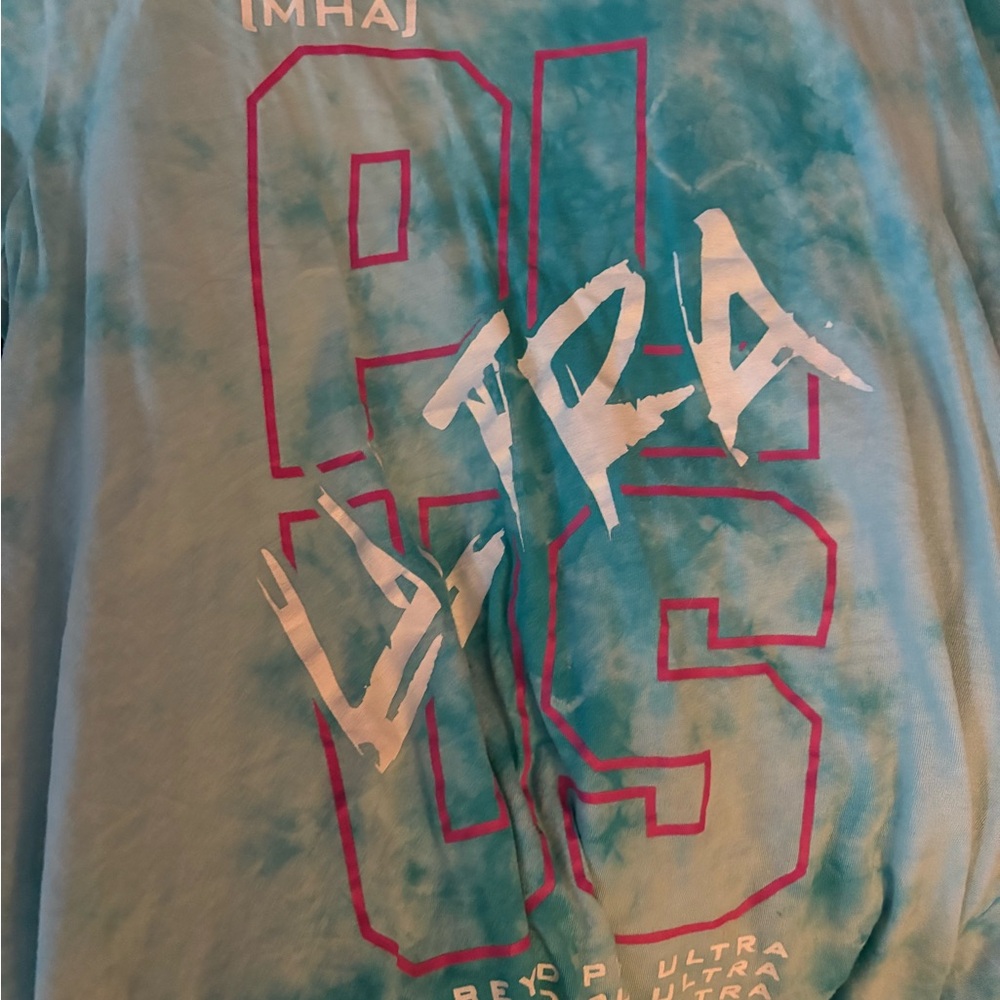 MHA Blue Tie-Dye Graphic Tee